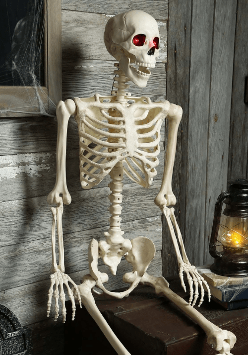 Animated 5FT Mr. Crazy Bonez Poseable Human Skeleton Halloween Prop