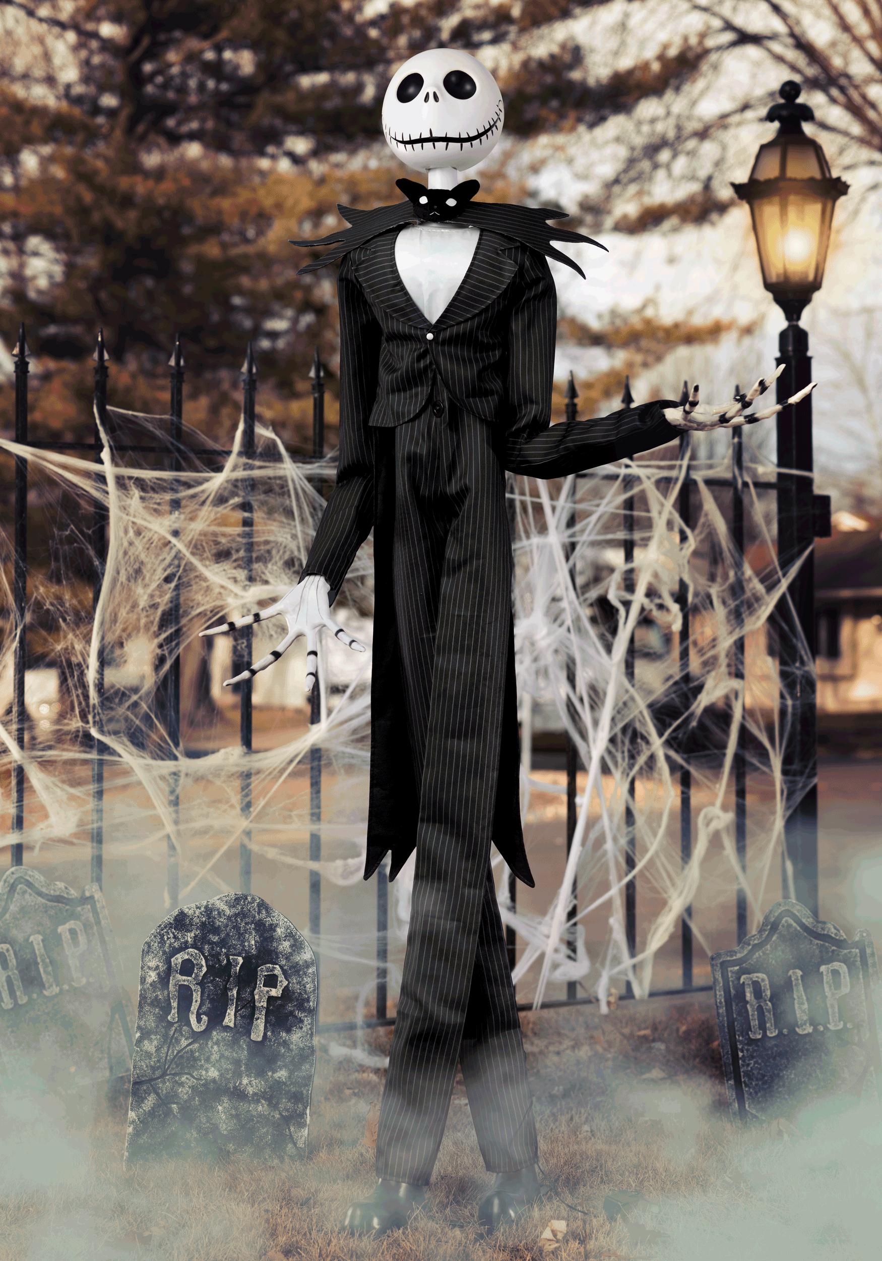 6FT Disney Nightmare Before Christmas Animatronic Jack Skellington Halloween Decoration
