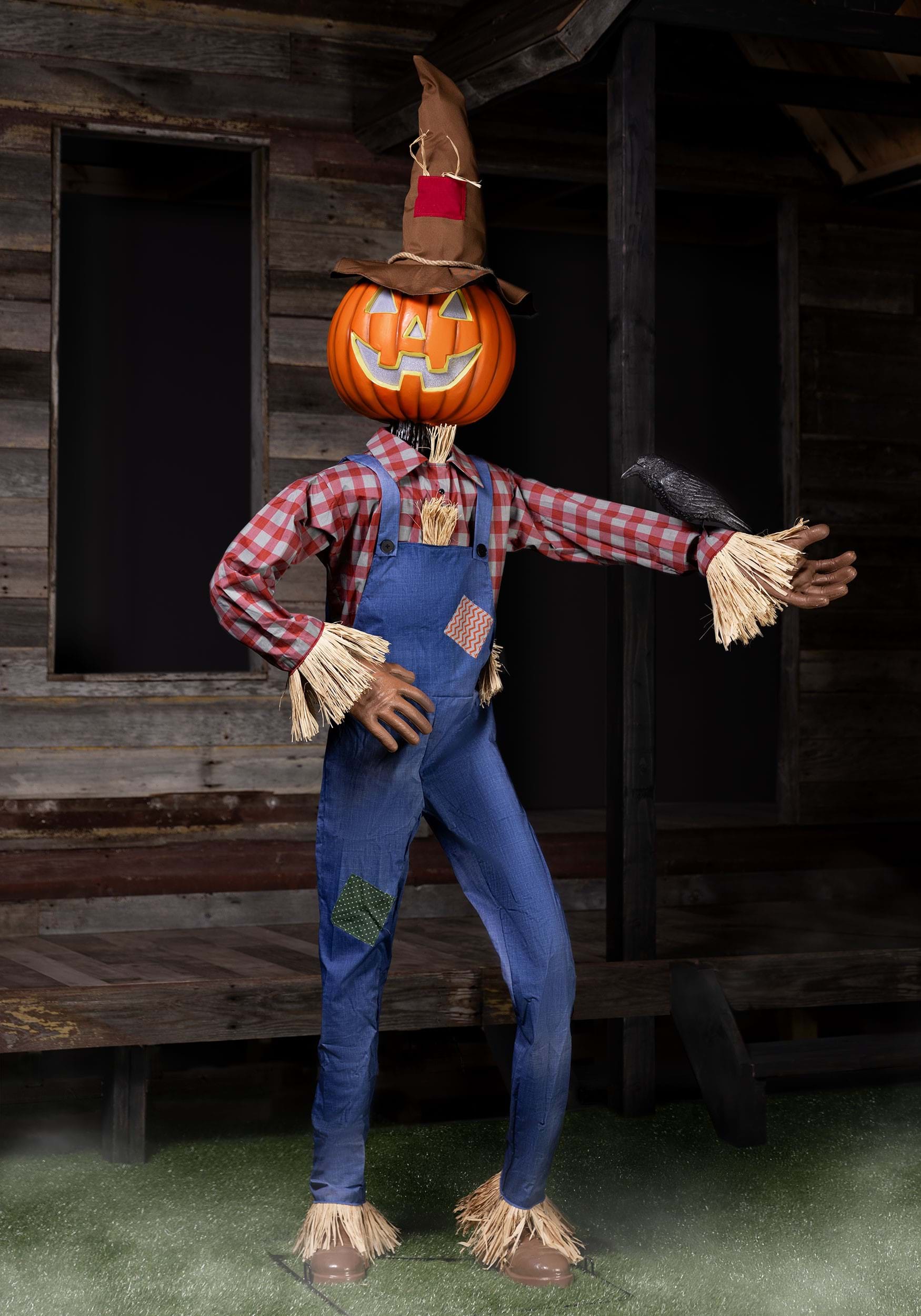 6FT Animatronic Whimsical Scarecrow Halloween Decoration