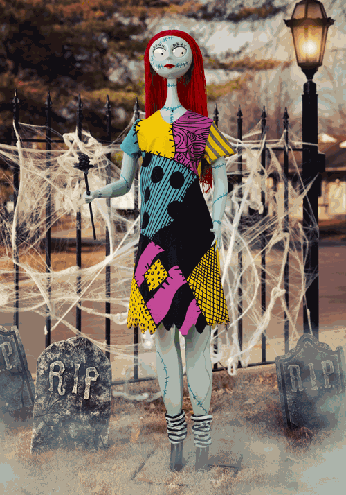 5.8FT Disney Nightmare Before Christmas Animatronic Sally Halloween Decoration