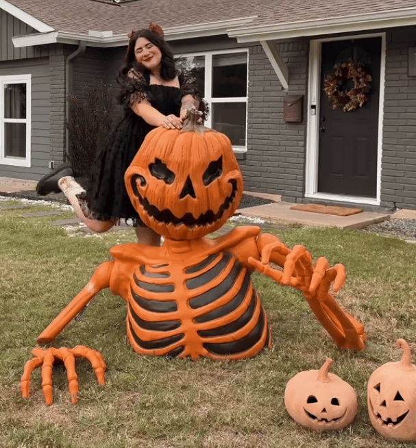 💥Limited time pre-sale49% OFF🎃Ground Breaking Pumpkin Skeleton( 89 sets left)