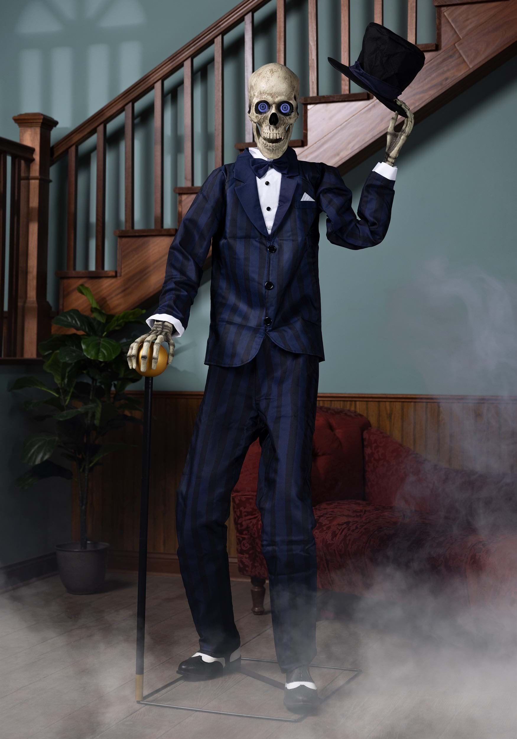 6FT Animated Gentleman Skeleton Halloween Decoration