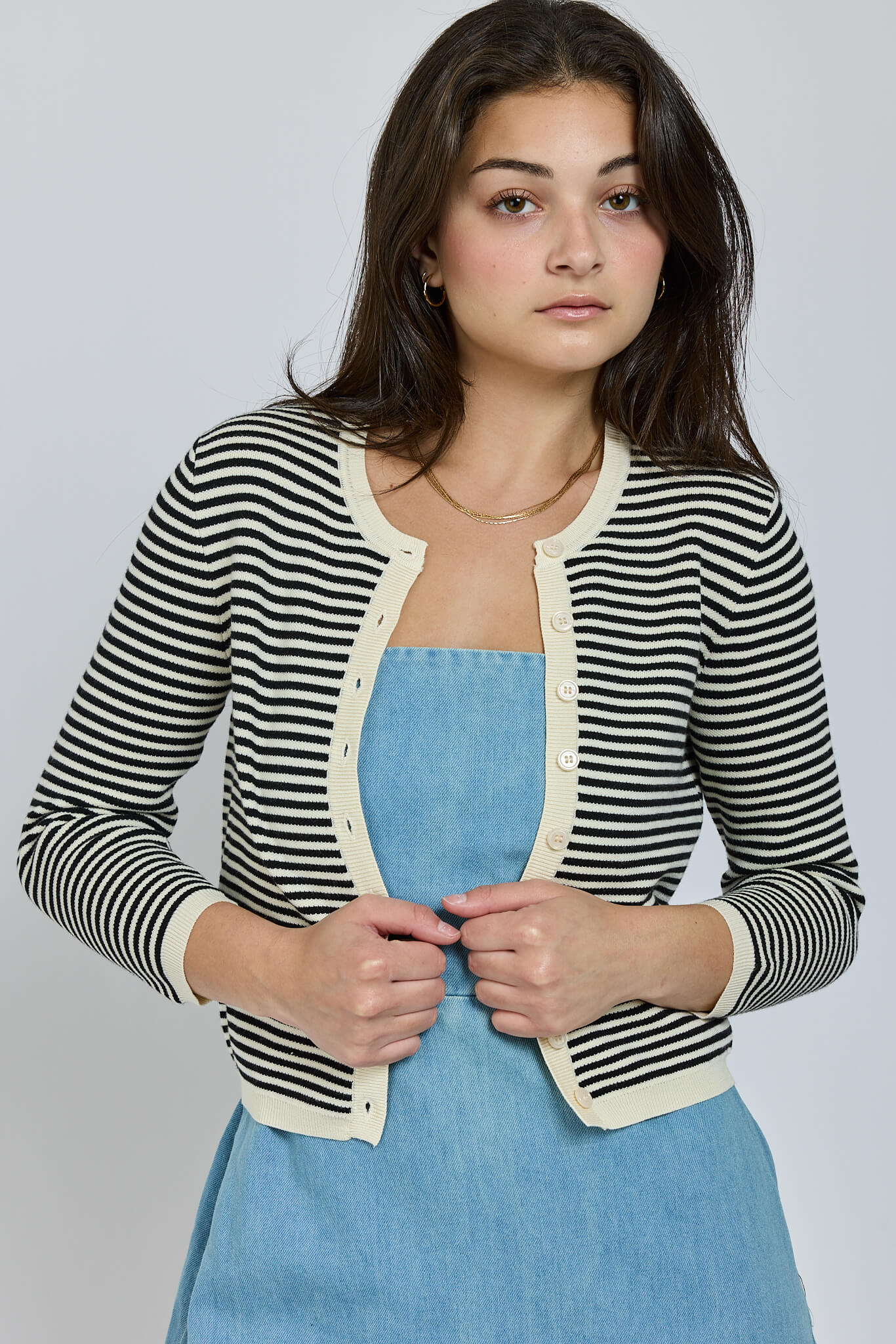 Rosewood Striped Cardigan