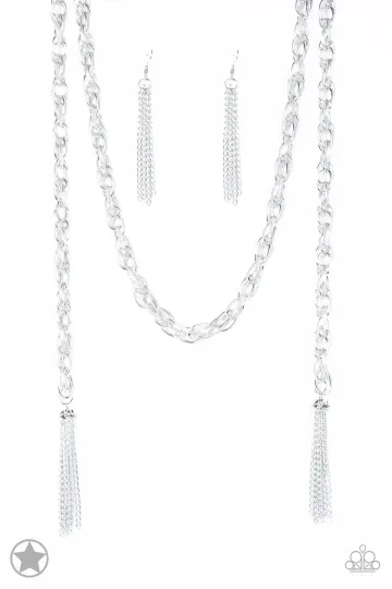 SCARF'ed For Attention - Silver Necklace