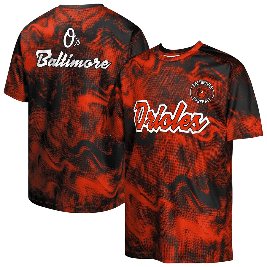 Youth Baltimore Orioles Black/Orange Pinch Hitter T-Shirt