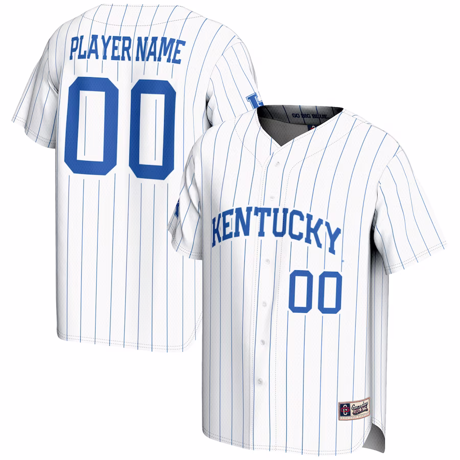 Kentucky Wildcats GameDay Greats Youth NIL Pick-A-Player Lightweight Baseball Jersey - White