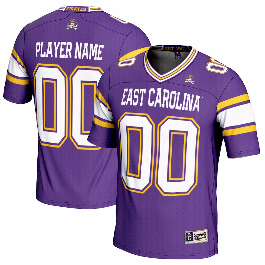 ECU Pirates GameDay Greats NIL Pick-A-Player Football Jersey - Purple