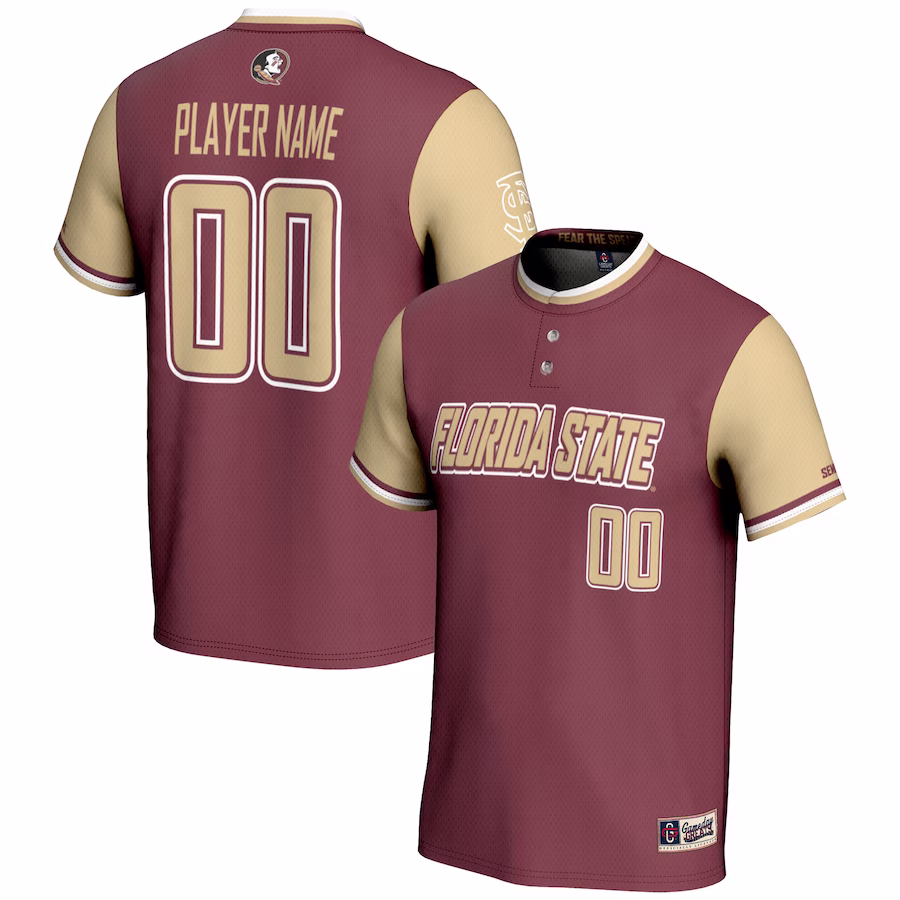 Florida State Seminoles GameDay Greats Youth NIL Pick-A-Player Lightweight Softball Jersey - Garnet