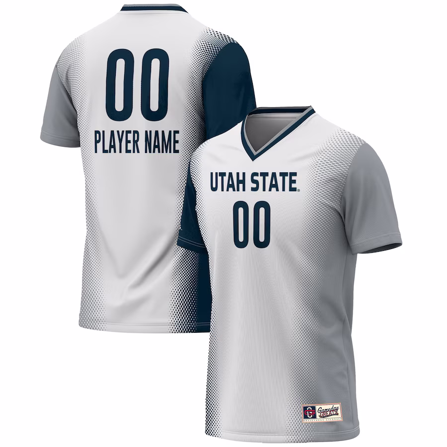Utah State Aggies GameDay Greats Youth NIL Pick-A-Player Lightweight Women's Soccer Jersey - White