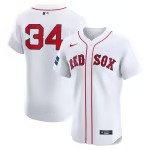 Men's Boston Red Sox David Ortiz Nike White Home Elite Sponsor Patch Player Jersey
