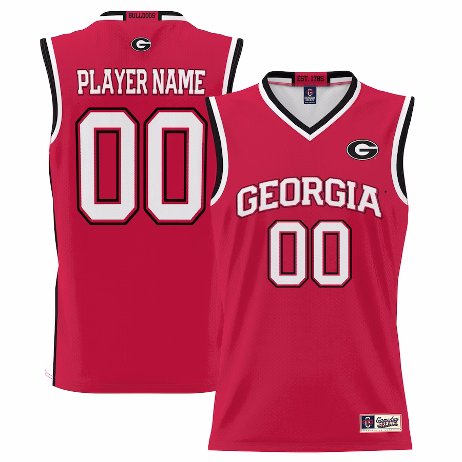 Georgia Bulldogs GameDay Greats Men's NIL Pick-A-Player Lightweight Basketball Jersey - Red