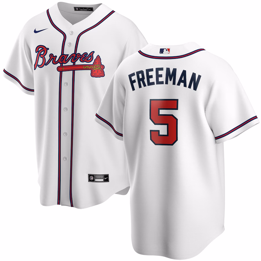 Youth Atlanta Braves Freddie Freeman Nike White Alternate Replica Player Jersey