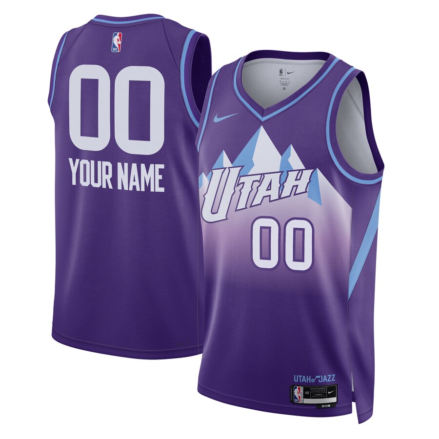 Unisex Utah Jazz Nike Purple 2024/25 Custom Swingman Jersey - City Edition