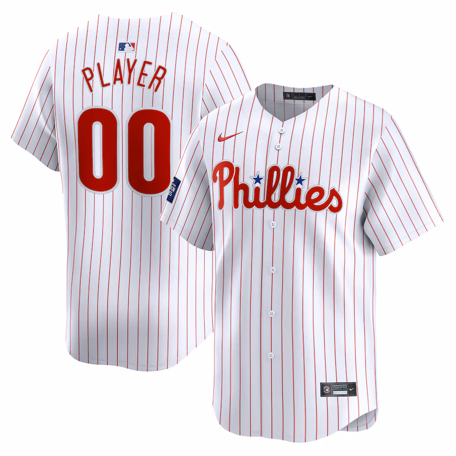 Men's Philadelphia Phillies  Nike White 2024 MLB World Tour London Series Home Pick-A-Player Limited Jersey