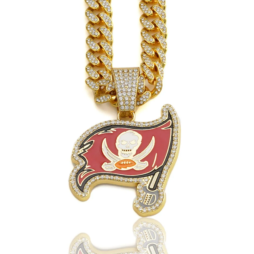 Tampa Bay Buccaneers Football Necklace for Fans
