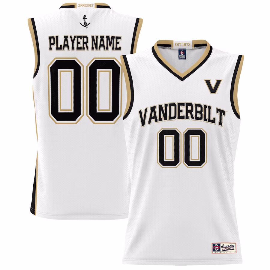Vanderbilt Commodores GameDay Greats Youth NIL Pick-A-Player Lightweight Women's Basketball Jersey - White