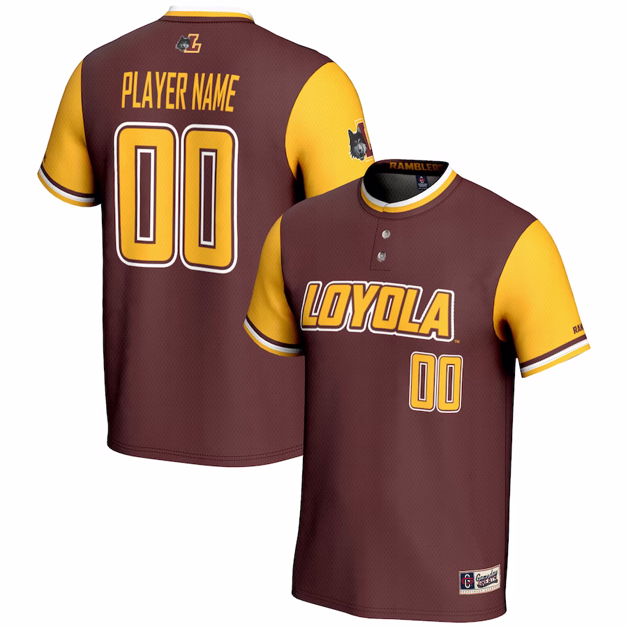 Loyola Chicago Ramblers GameDay Greats Youth NIL Pick-A-Player Lightweight Softball Jersey - Maroon