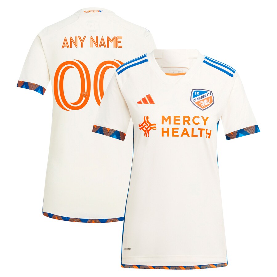 Women's FC Cincinnati  adidas White 2024 The Canvas Kit Replica Custom Jersey