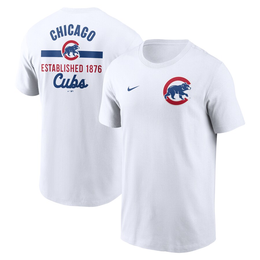 Men's Chicago Cubs Nike White 2-Hit T-Shirt