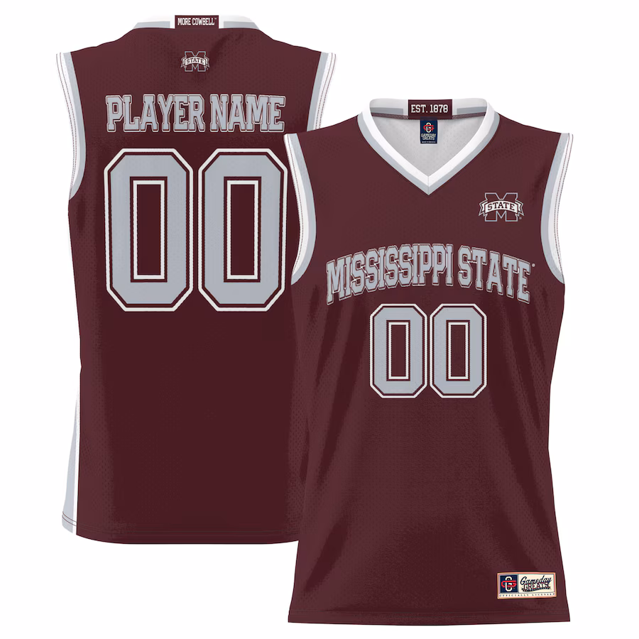 Mississippi State Bulldogs GameDay Greats Men's NIL Pick-A-Player Lightweight Basketball Jersey - Maroon