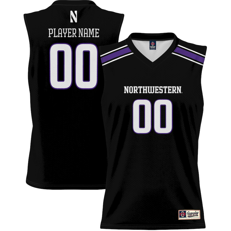 Northwestern Wildcats GameDay Greats NIL Pick-A-Player Men's Basketball Jersey - Black