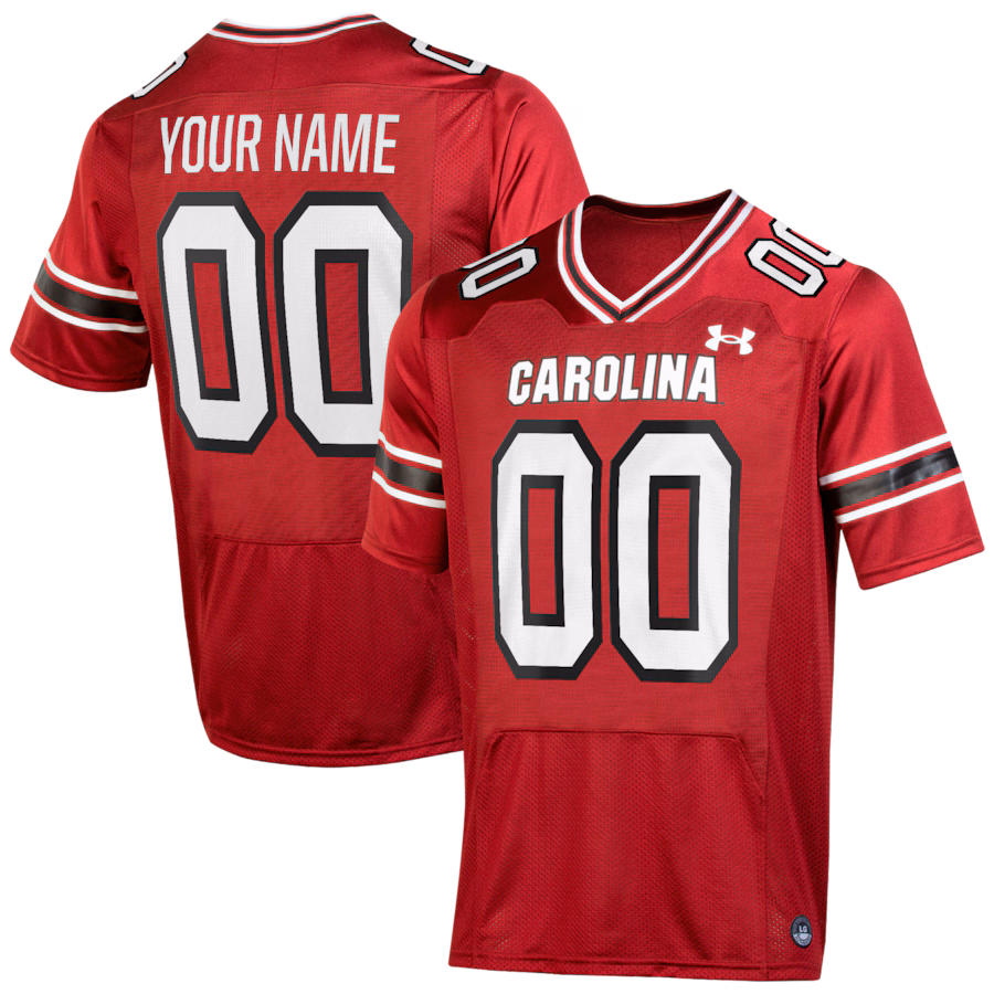 South Carolina Gamecocks Under Armour Custom Replica Football Jersey - Garnet
