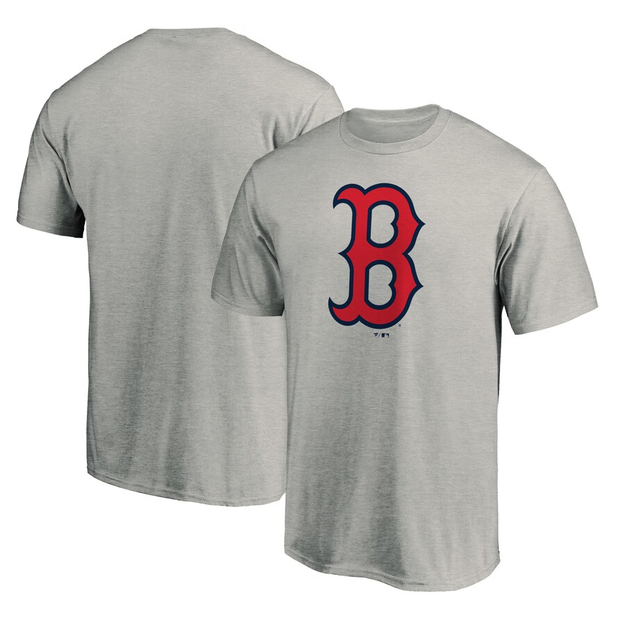 Men's Boston Red Sox Heathered Gray Official Team Logo T-Shirt