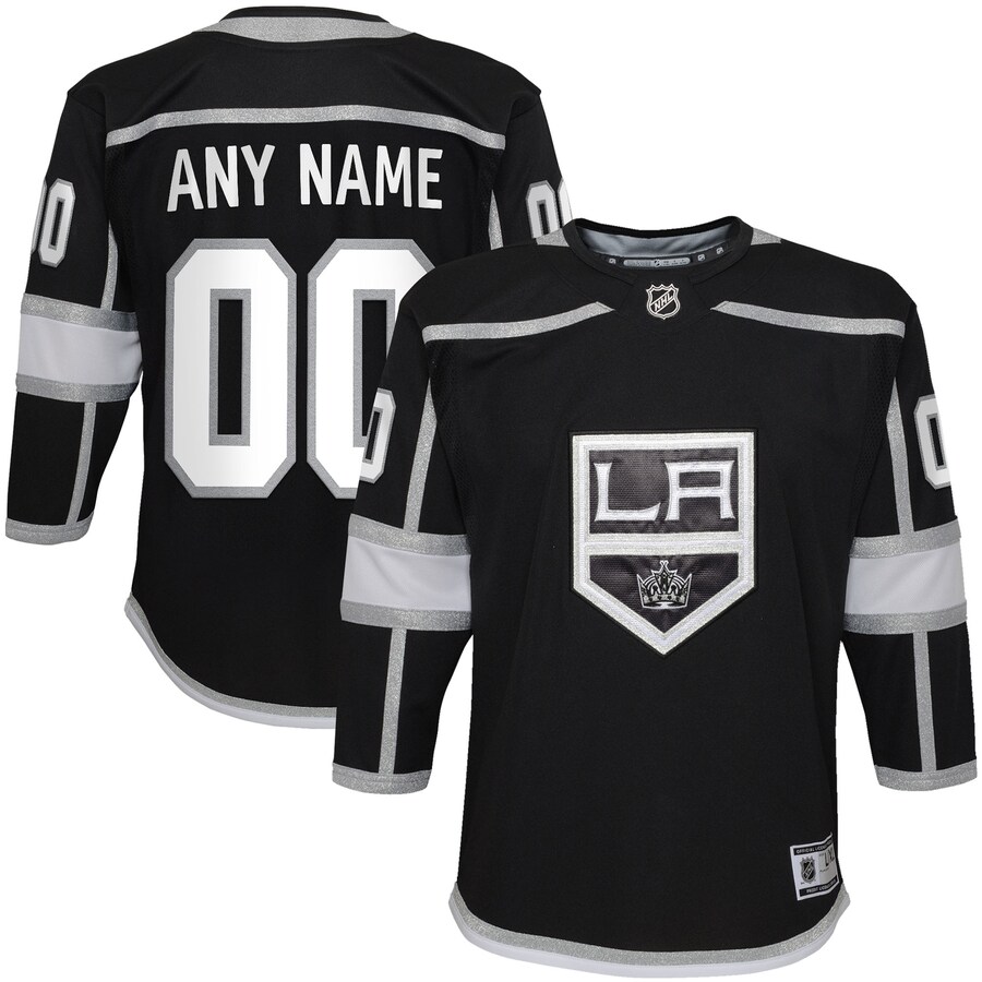 Youth Los Angeles Kings Black 2020/21 Home Premier Custom Jersey