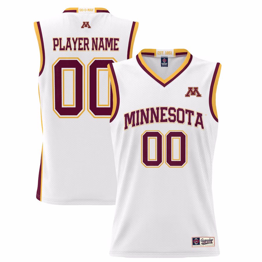 Minnesota Golden Gophers GameDay Greats Youth NIL Pick-A-Player Lightweight Basketball Jersey - White