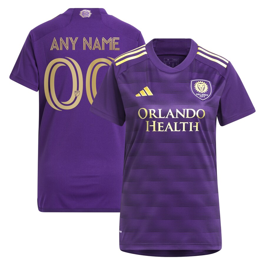 Women's Orlando City SC adidas Purple 2023 The Wall Kit Replica Custom Jersey