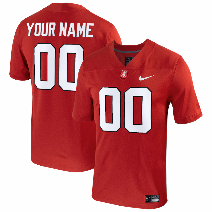 Men's Nike  Cardinal Stanford Cardinal Football Custom Game Jersey