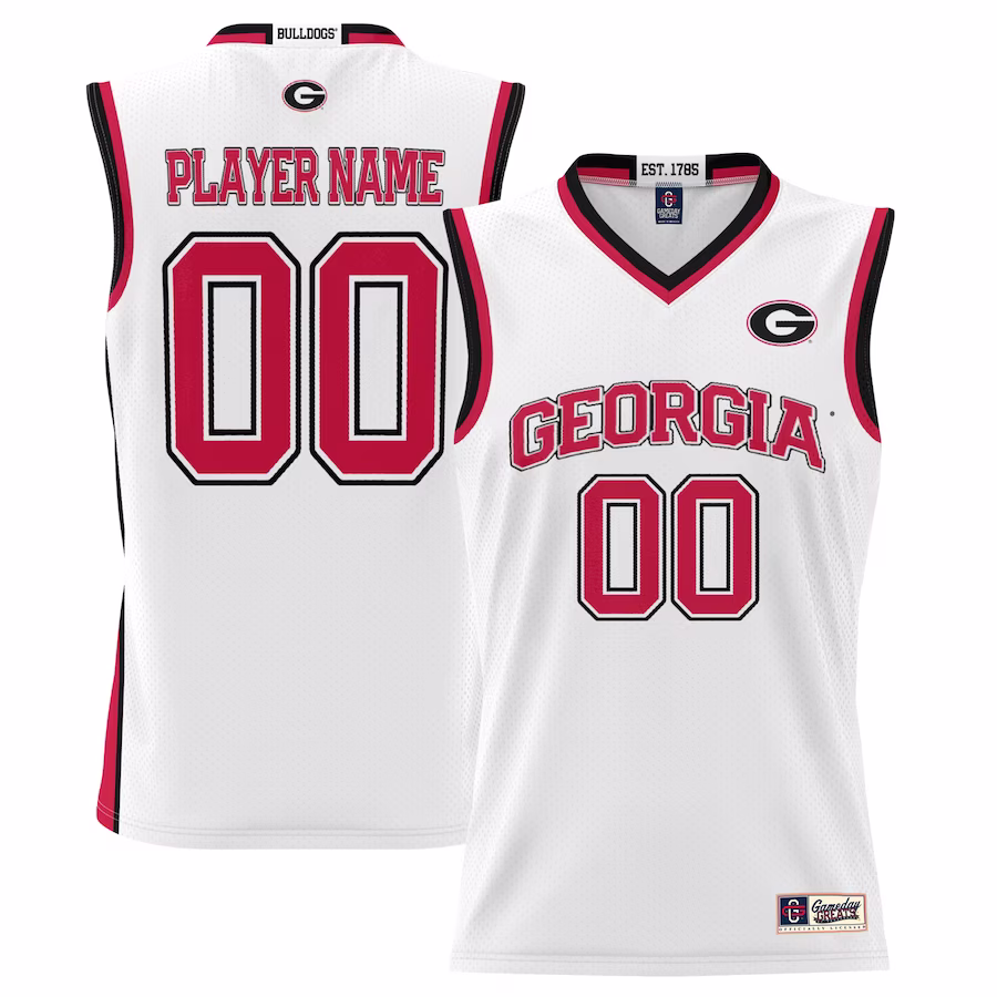 Georgia Bulldogs GameDay Greats Youth NIL Pick-A-Player Lightweight Basketball Jersey - White