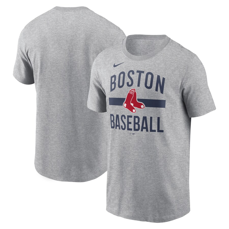 Men's Boston Red Sox Nike Heather Gray Arched T-Shirt
