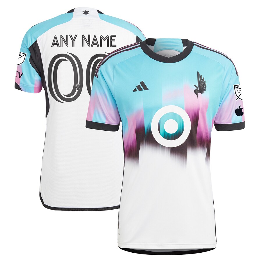 Men's Minnesota United FC adidas White 2023 The Northern Lights Kit Authentic Custom Jersey