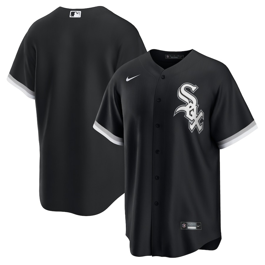 Men's Chicago White Sox  Nike Black  Alternate Limited Custom Jersey