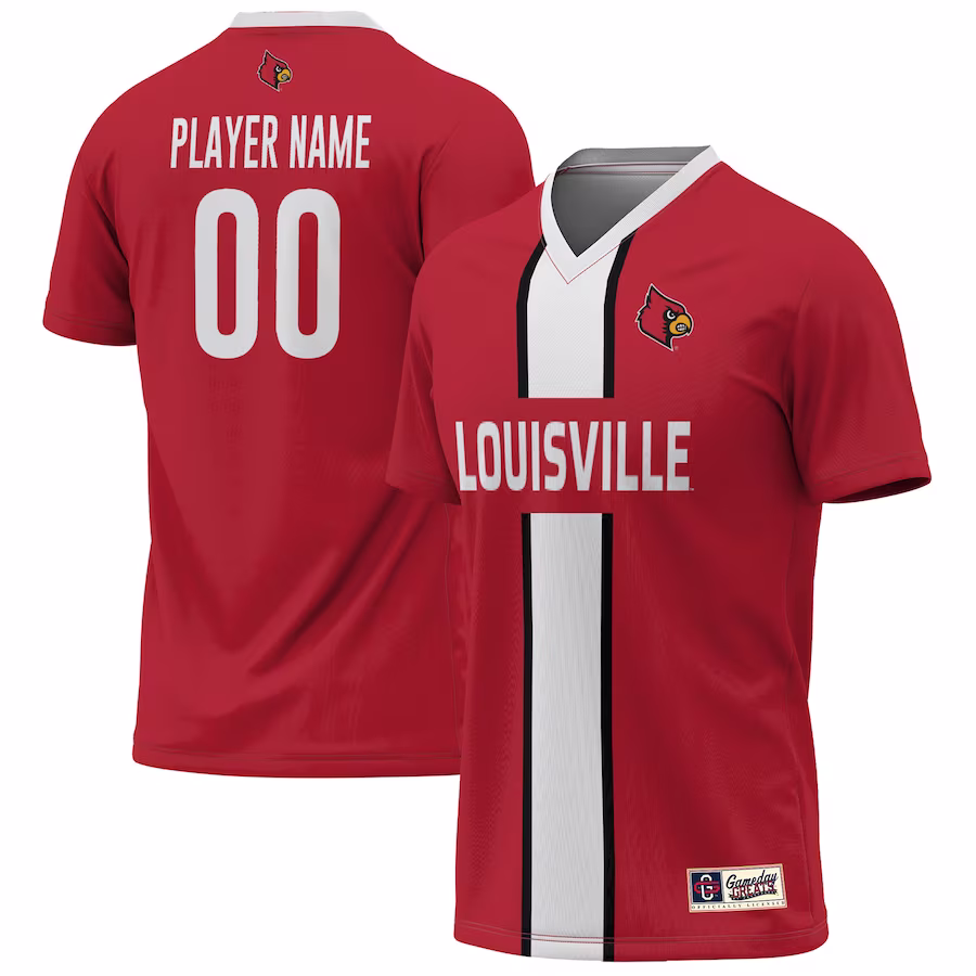 Louisville Cardinals GameDay Greats Unisex Pick-A-Player NIL Lightweight Soccer Jersey - Red
