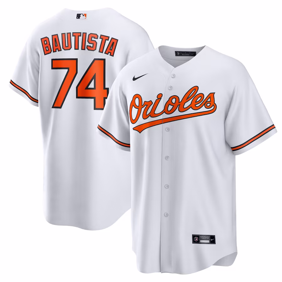 Men's Baltimore Orioles Felix Bautista Nike White Replica Player Jersey