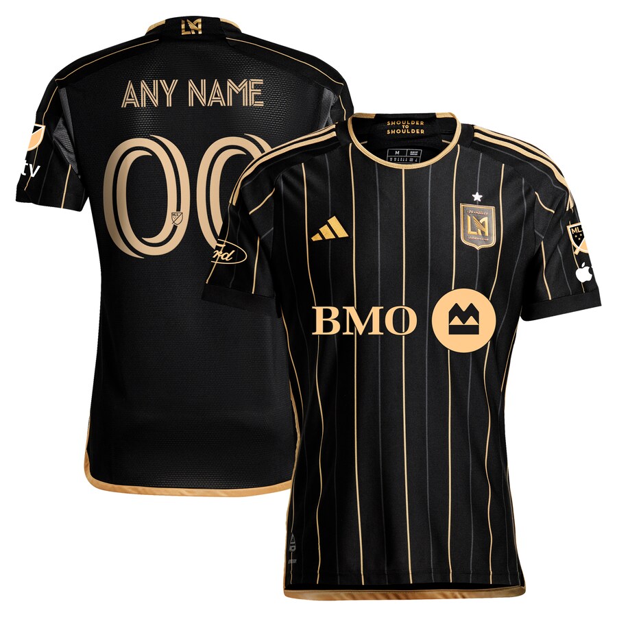 Men's LAFC adidas Black 2024 Primary Authentic Custom Jersey