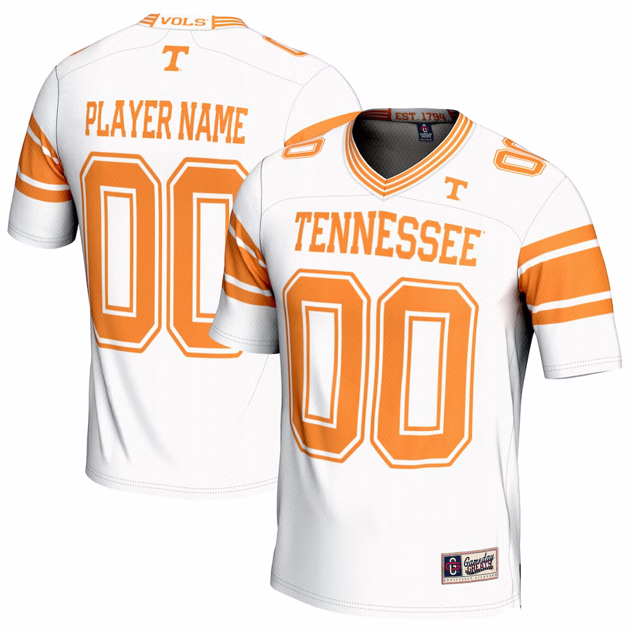 Tennessee Volunteers GameDay Greats NIL Pick-A-Player Football Jersey - White