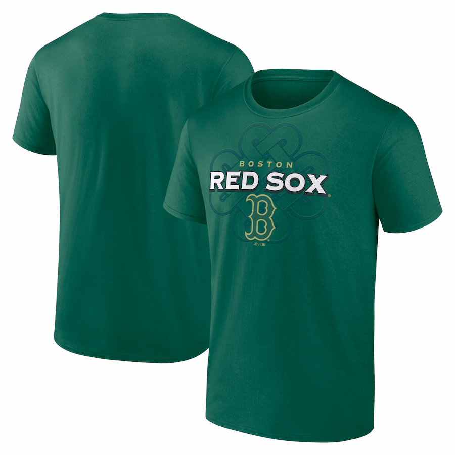 Men's Boston Red Sox Fanatics Kelly Green Celtic Luck T-Shirt