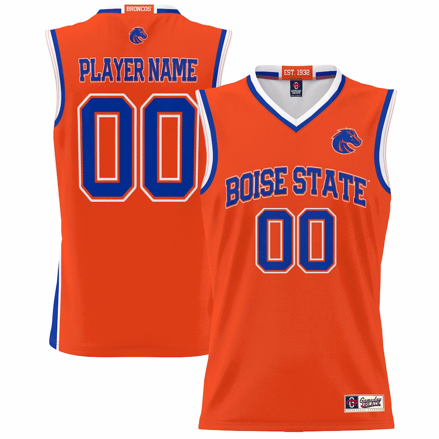Boise State Broncos NIL Pick-A-Player Lightweight Basketball Jersey - Orange
