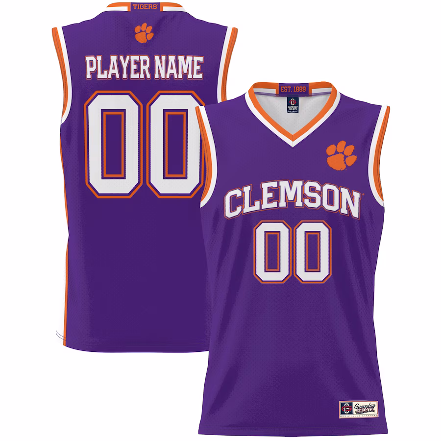 Clemson Tigers GameDay Greats Unisex  Lightweight NIL Pick-A-Player Basketball Jersey - Purple