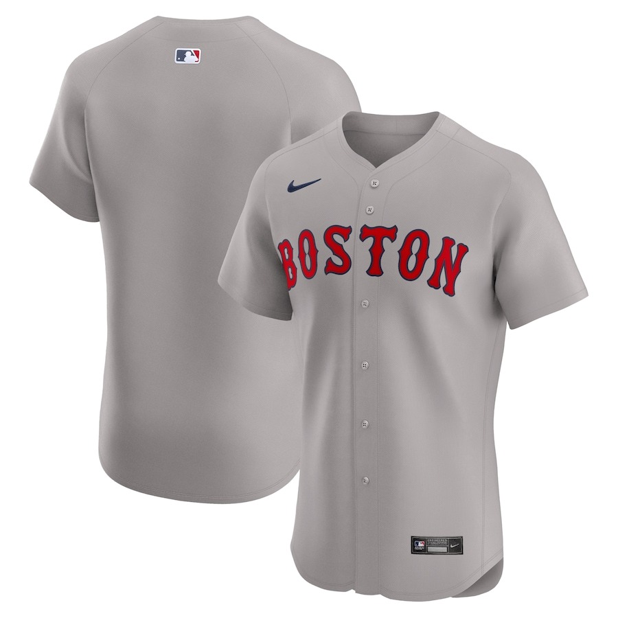 Men's Boston Red Sox Nike Gray Away Limited Custom Jersey