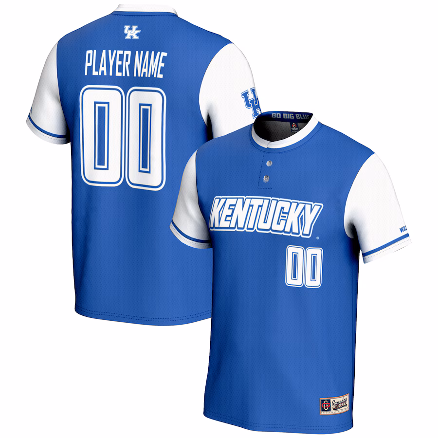Kentucky Wildcats GameDay Greats Unisex  NIL Pick-A-Player Lightweight Softball Jersey - Royal