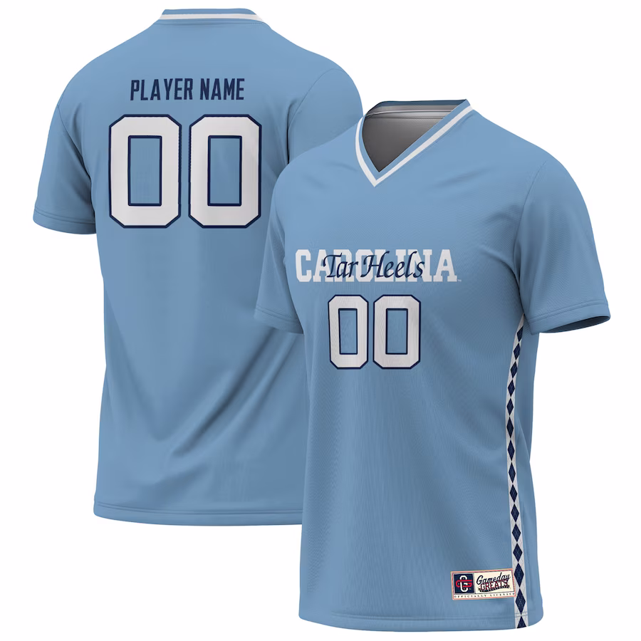 North Carolina Tar Heels GameDay Greats Youth NIL Pick-A-Player Lightweight Women's Soccer Jersey - Carolina Blue