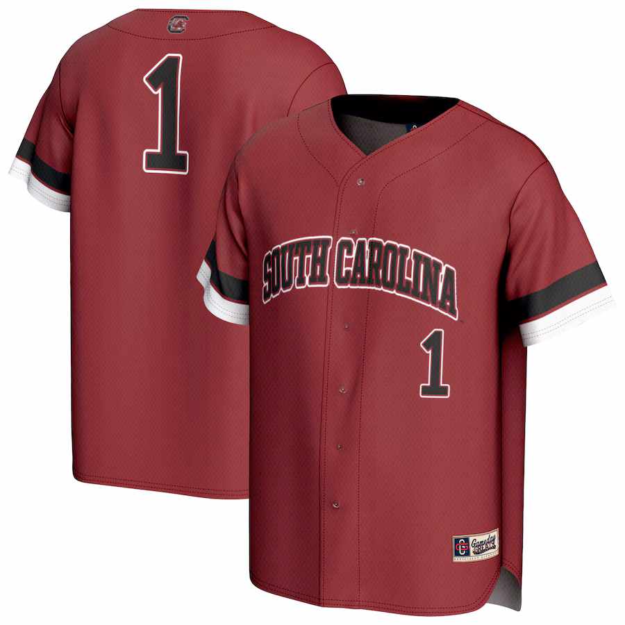 Youth GameDay Greats  Garnet South Carolina Gamecocks Pick-A-Player Lightweight Baseball Fashion Jersey