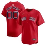 Men's Boston Red Sox Nike Red Alternate Limited Custom Jersey