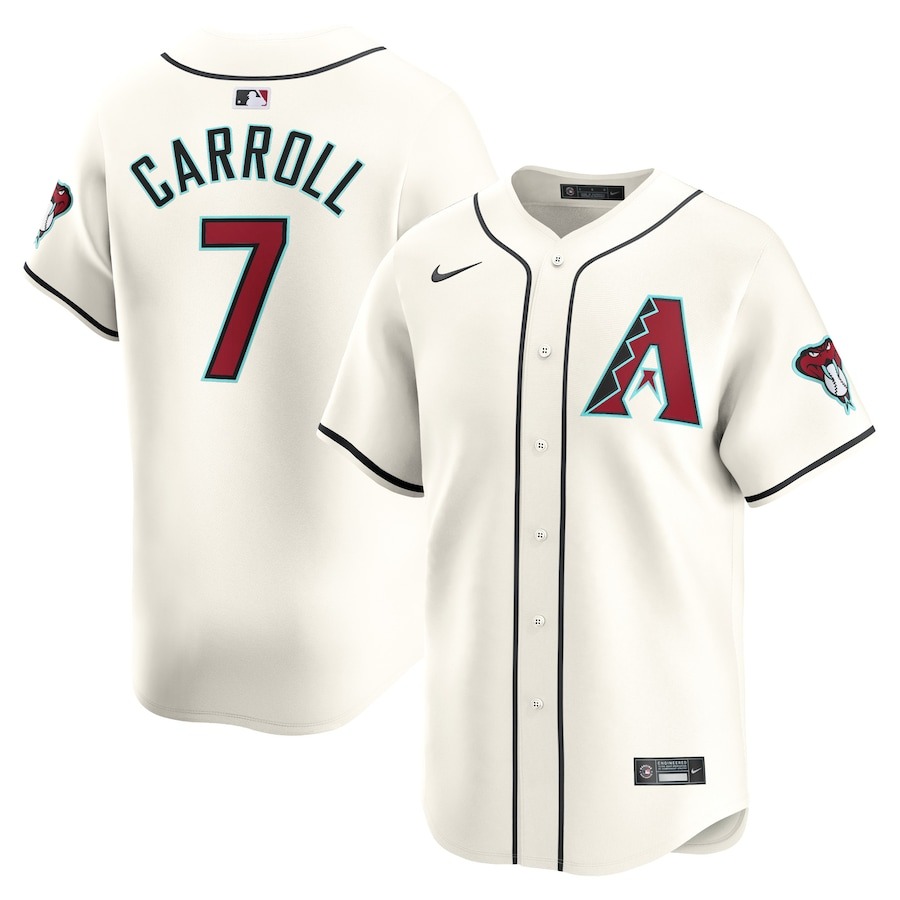 Men's Arizona Diamondbacks Corbin Carroll Nike White Home Limited Player Jersey