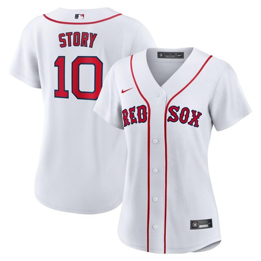 Women's Boston Red Sox Trevor Story Nike White Home Replica Jersey