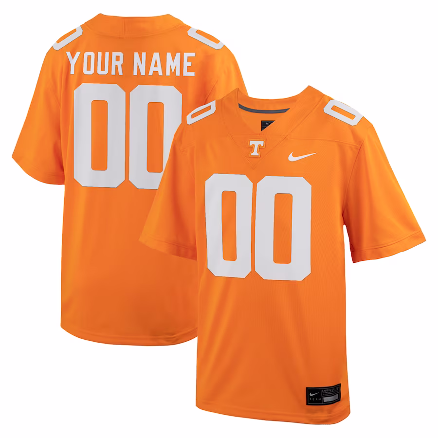 Tennessee Volunteers Nike Youth Custom Football Game Jersey �?Tennessee Orange